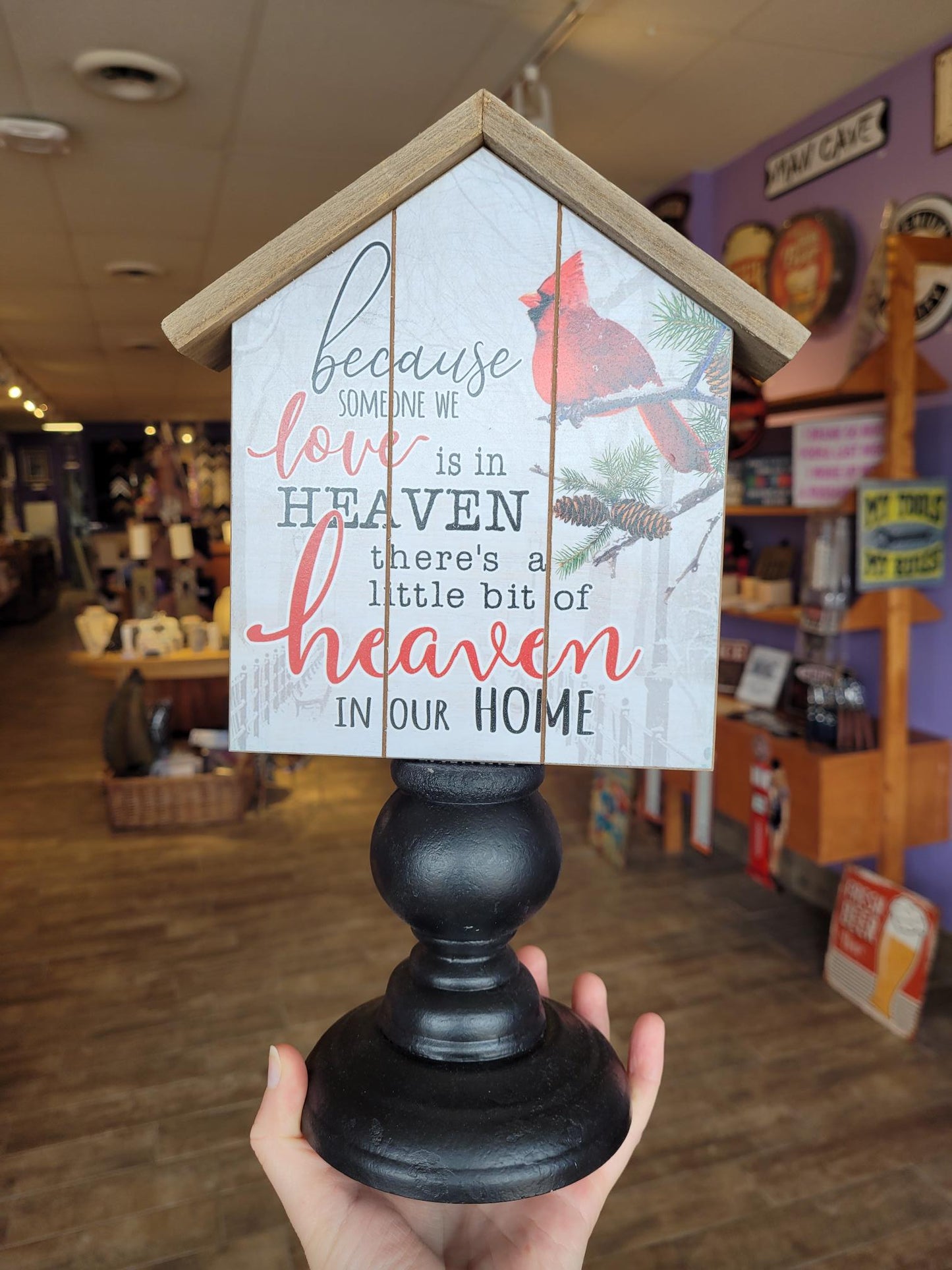 Cardinal Tabletop Memory Decor