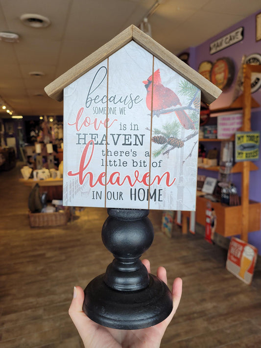 Cardinal Tabletop Memory Decor