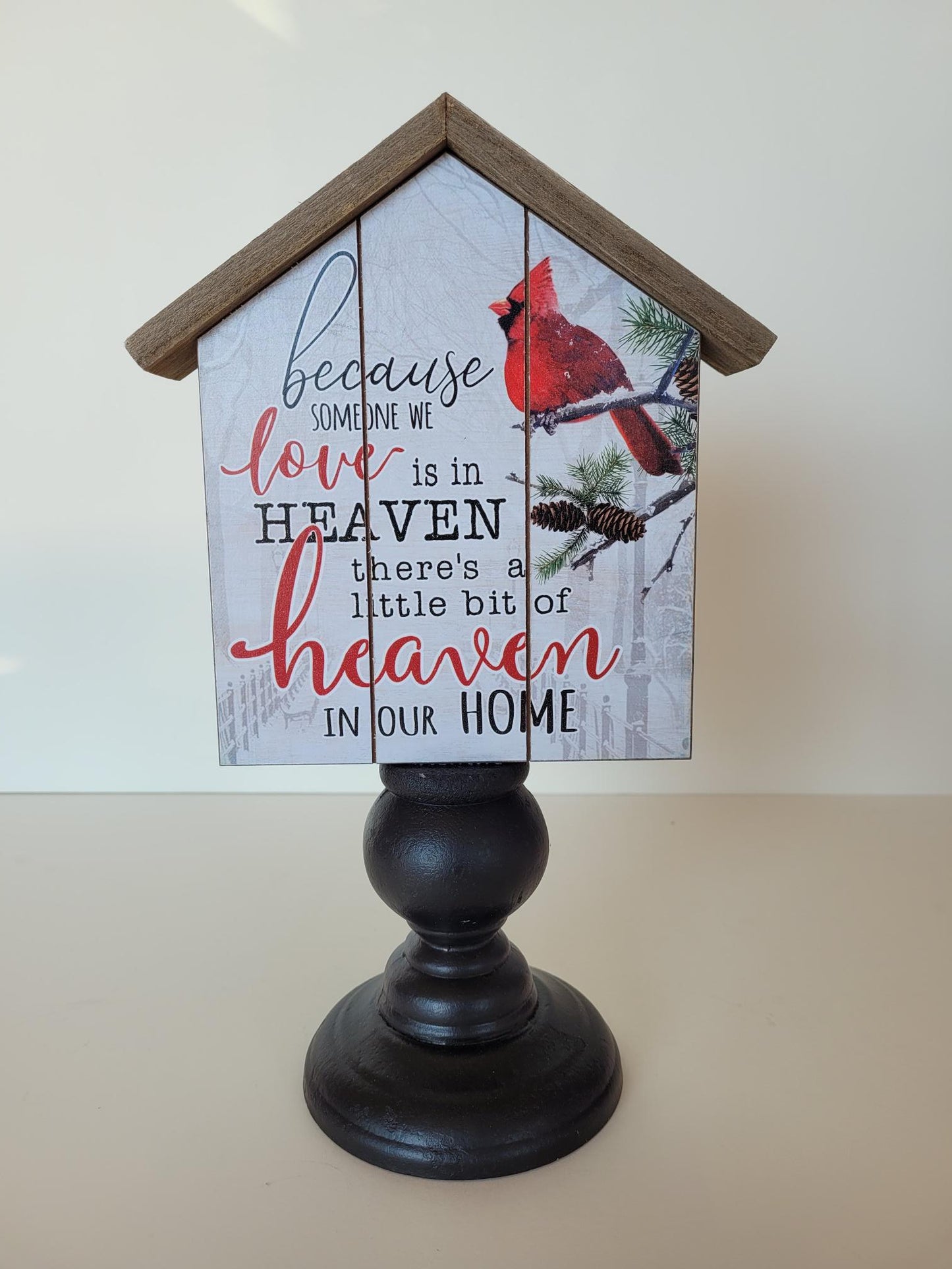 Cardinal Tabletop Memory Decor