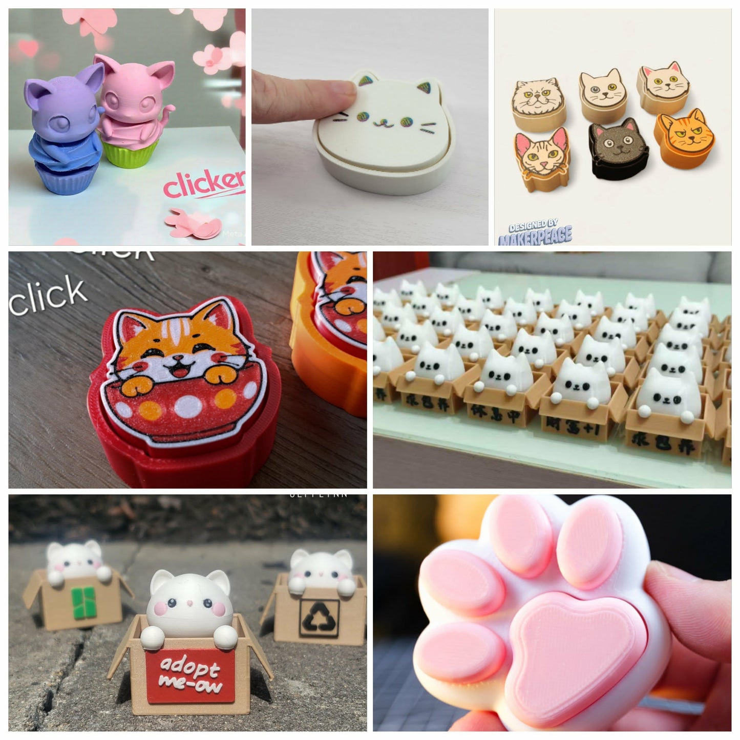 Cat Fidget Clickers