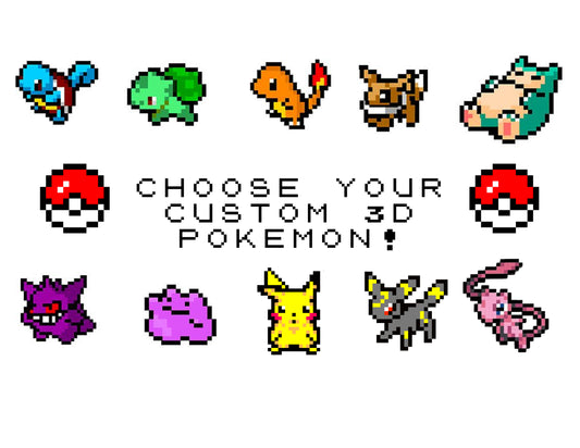 Custom 3D Printed Pokemon