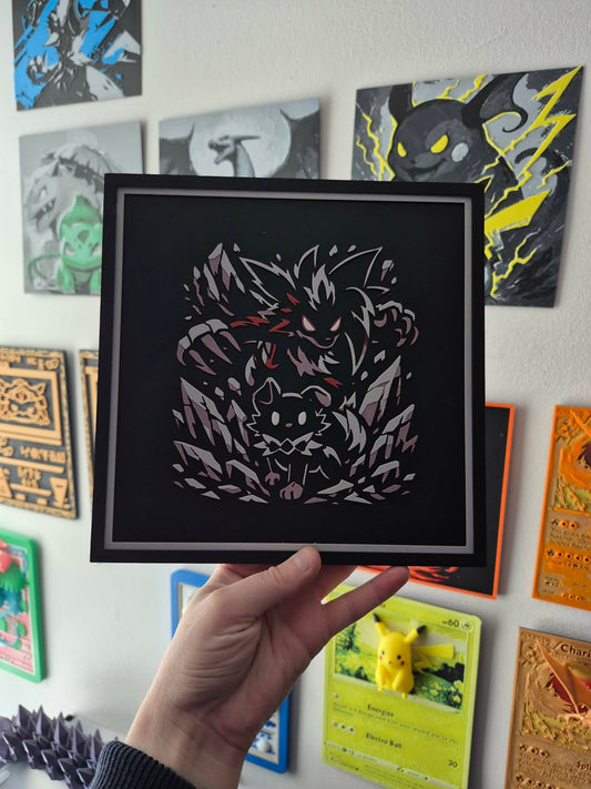 Midnight Lycanroc Art Plate