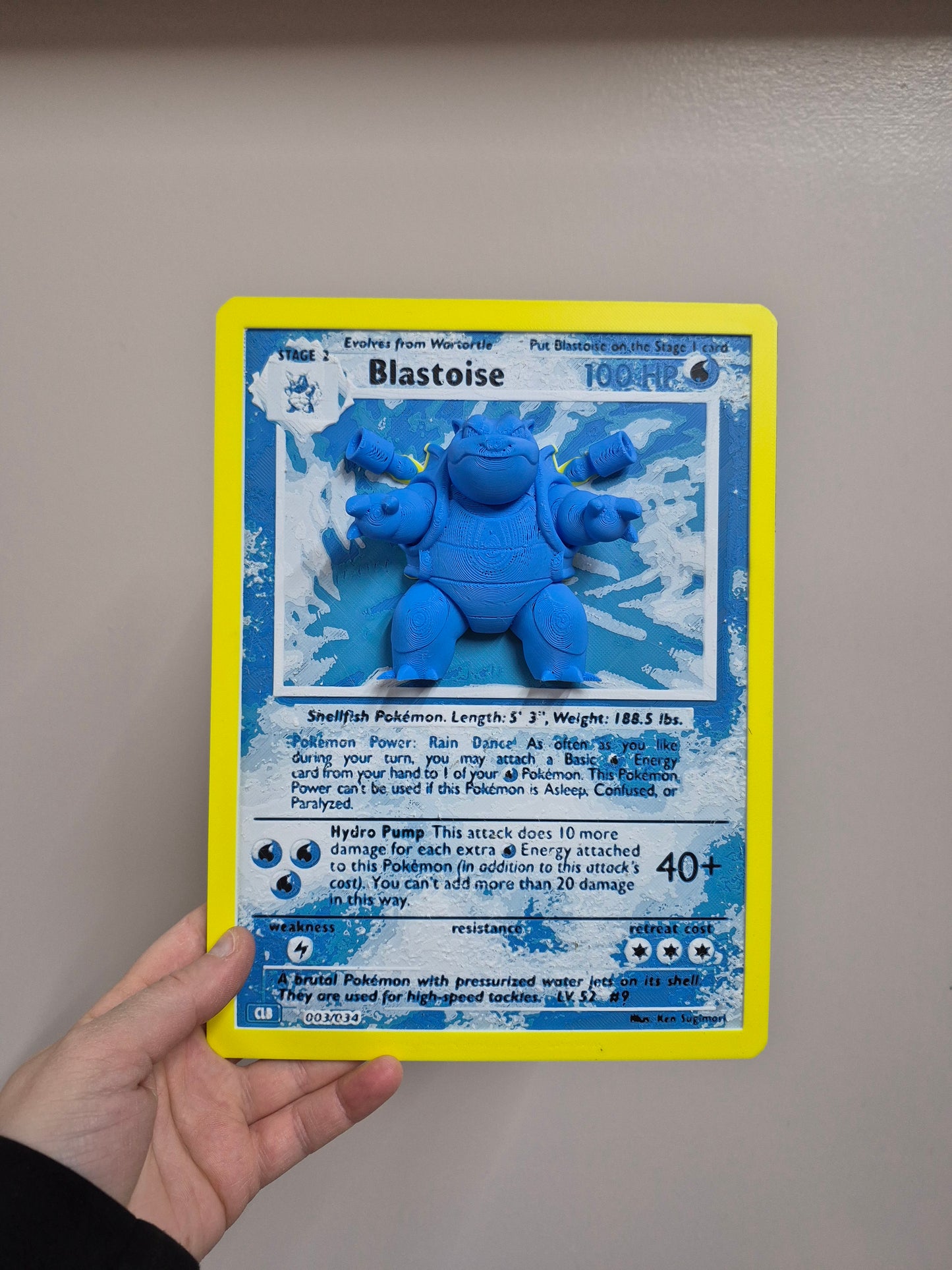 Blastoise Pop-Out Pokemon Card - Old Version