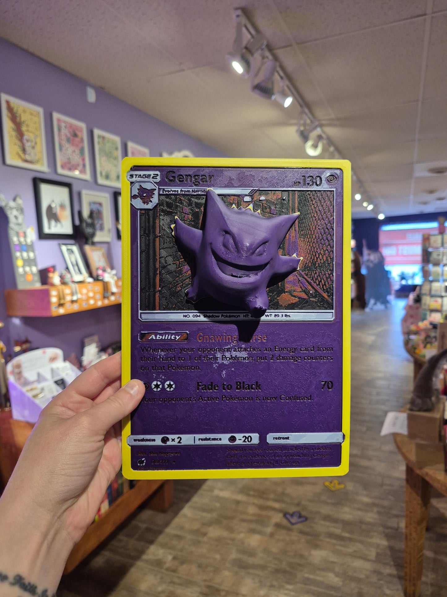 Gengar Pop-Out Pokemon Card