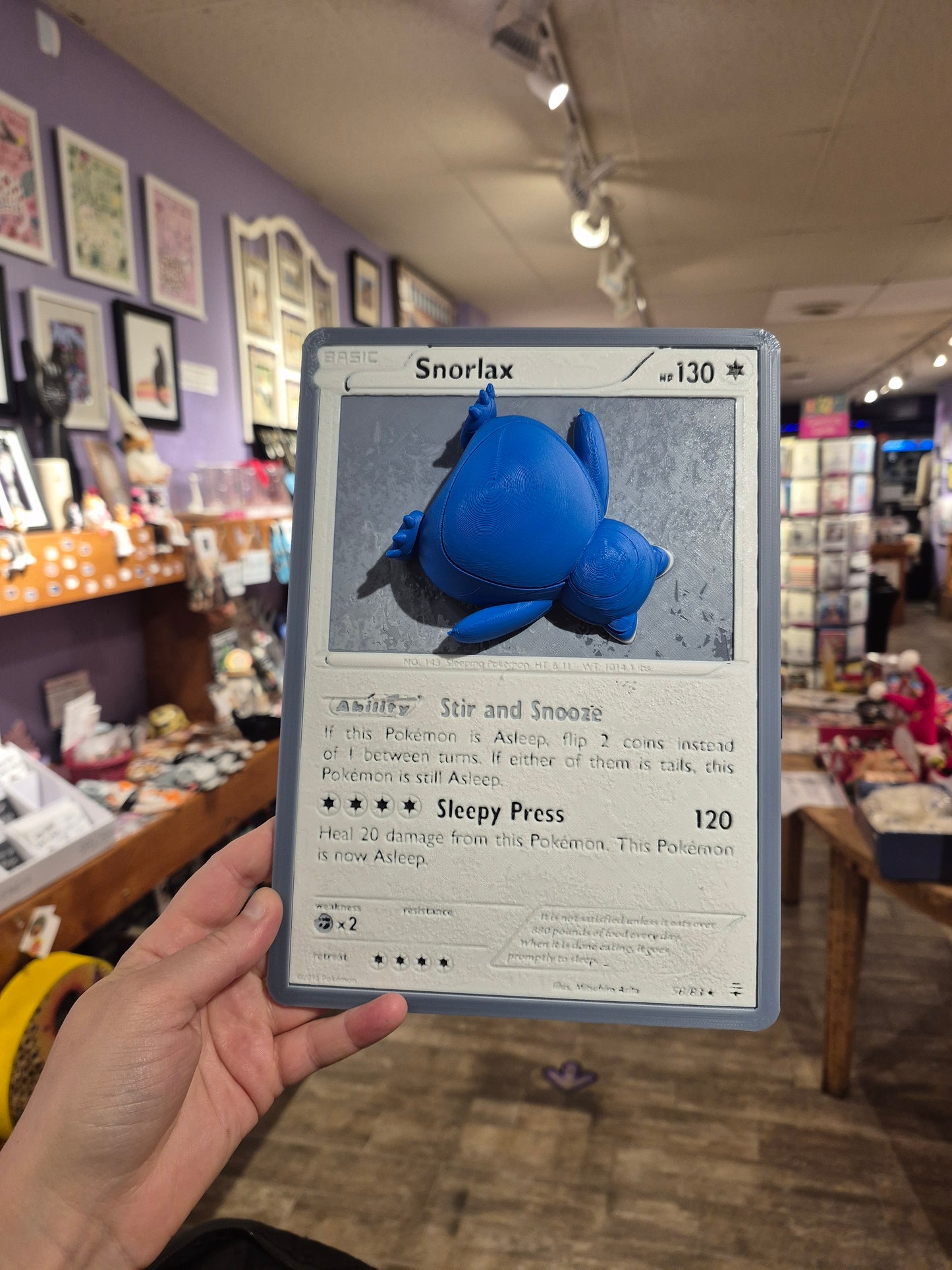 Snorlax Pop-Out Pokemon Card