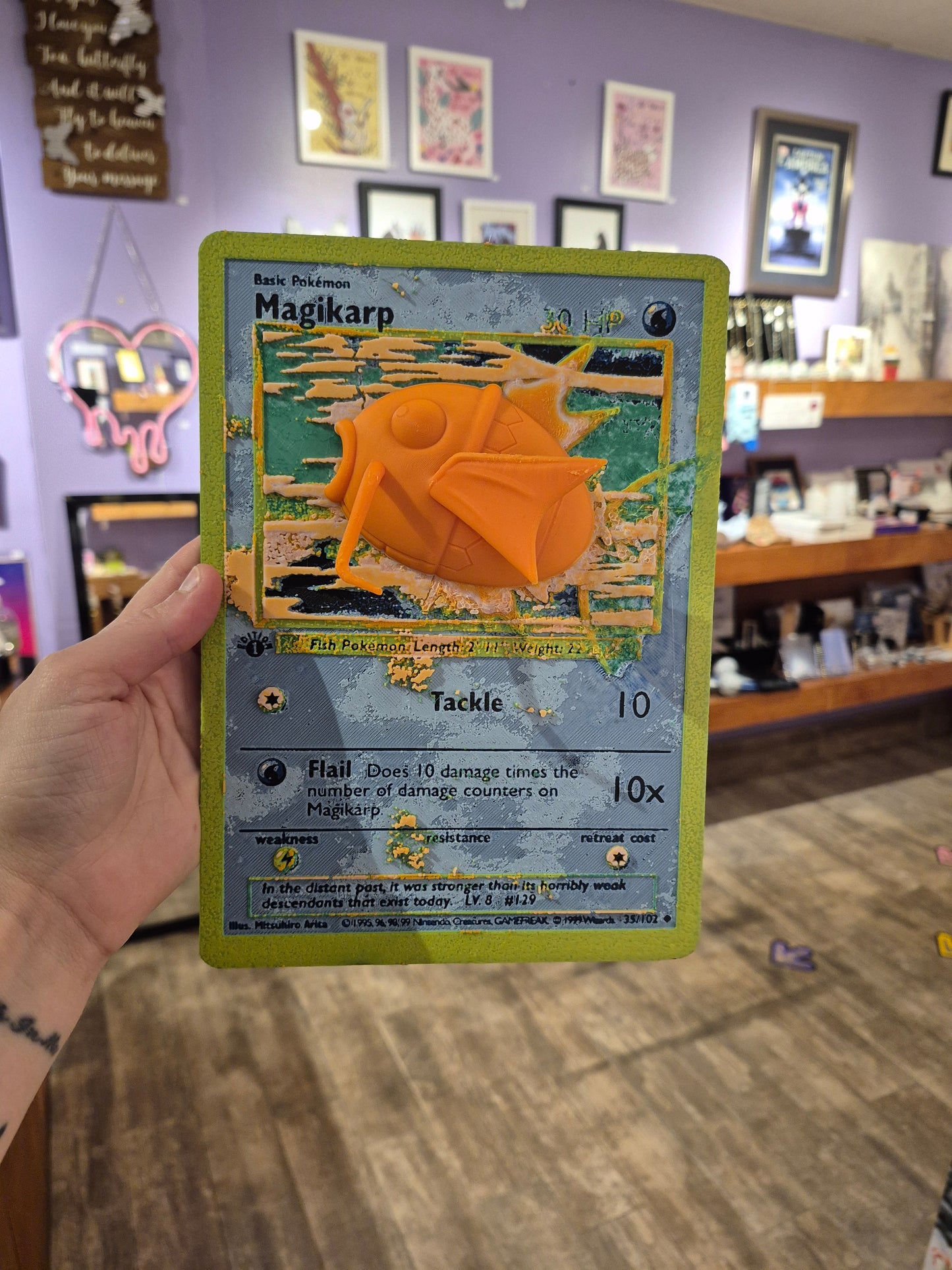 Magikarp Pop-Out Pokemon Card