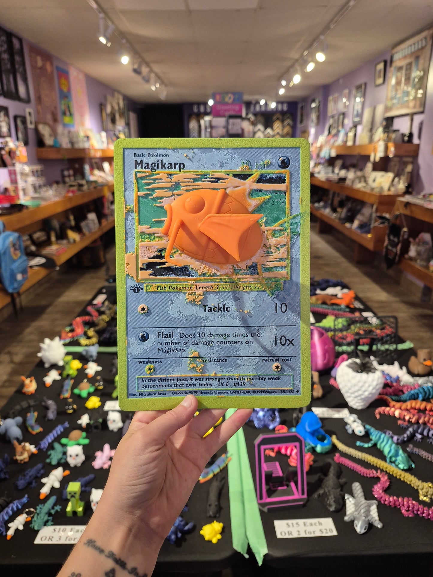 Magikarp Pop-Out Pokemon Card
