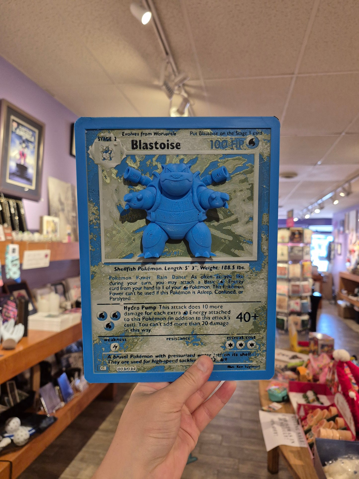Blastoise Pop-Out Pokemon Card - Old Version