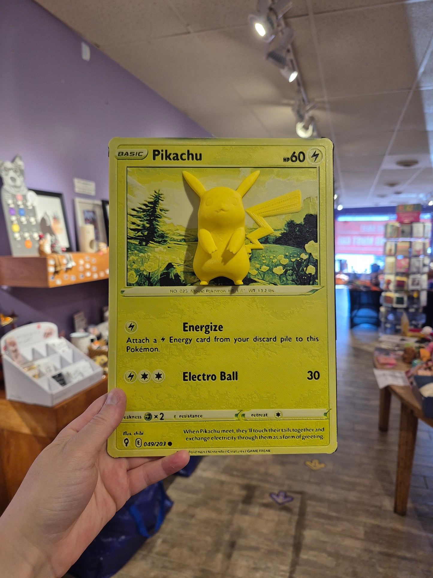 Pikachu Pop-Out Pokemon Card