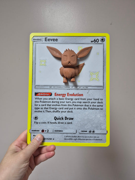 Eevee Pop-Out Pokemon Card - Old Version