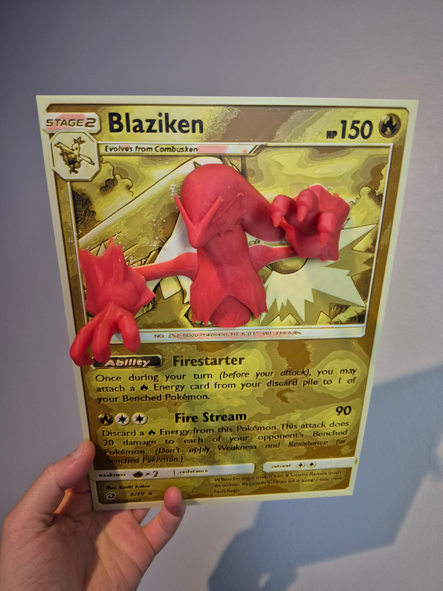 Blaziken Pop-Out Pokemon Card