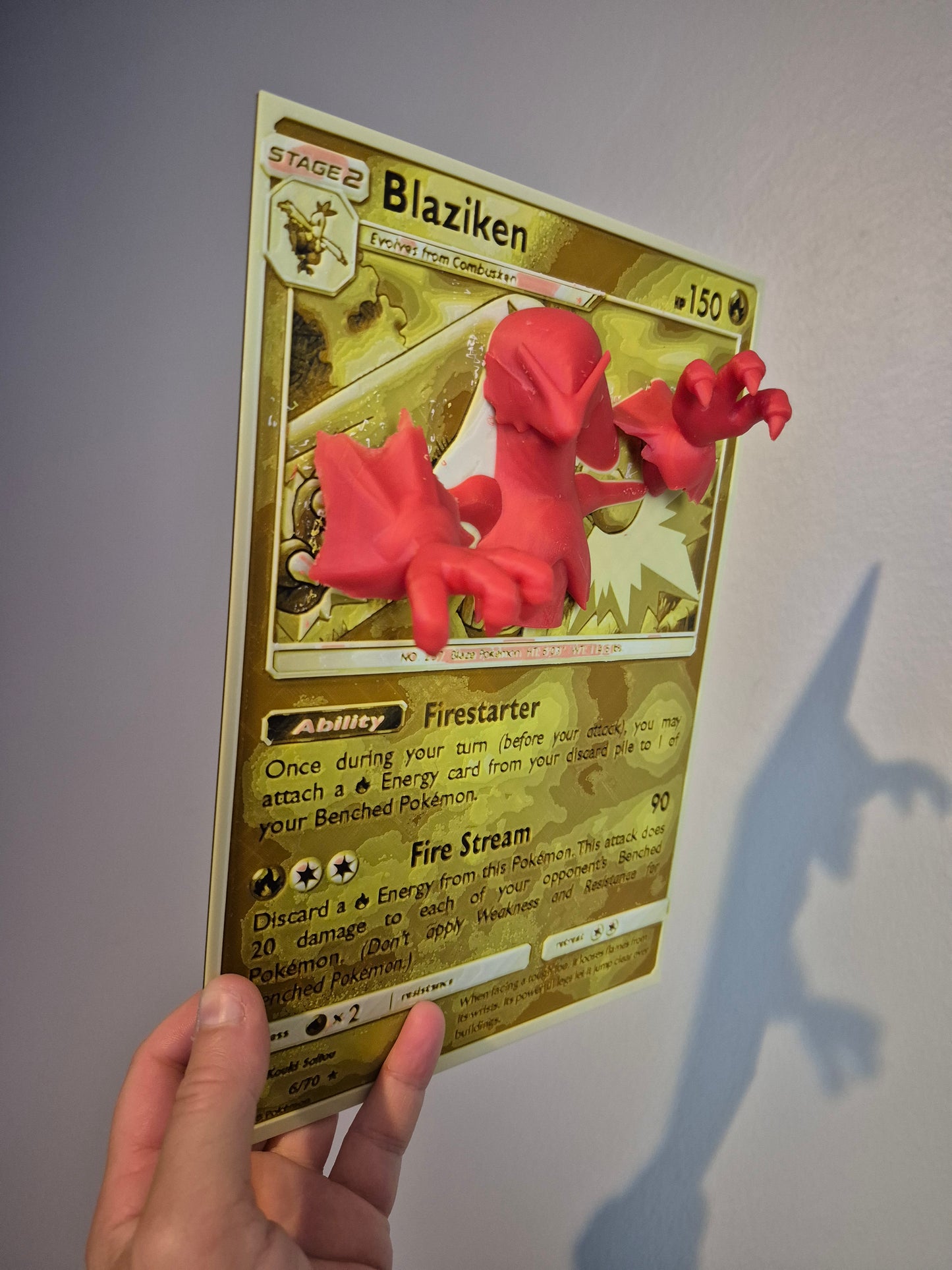 Blaziken Pop-Out Pokemon Card