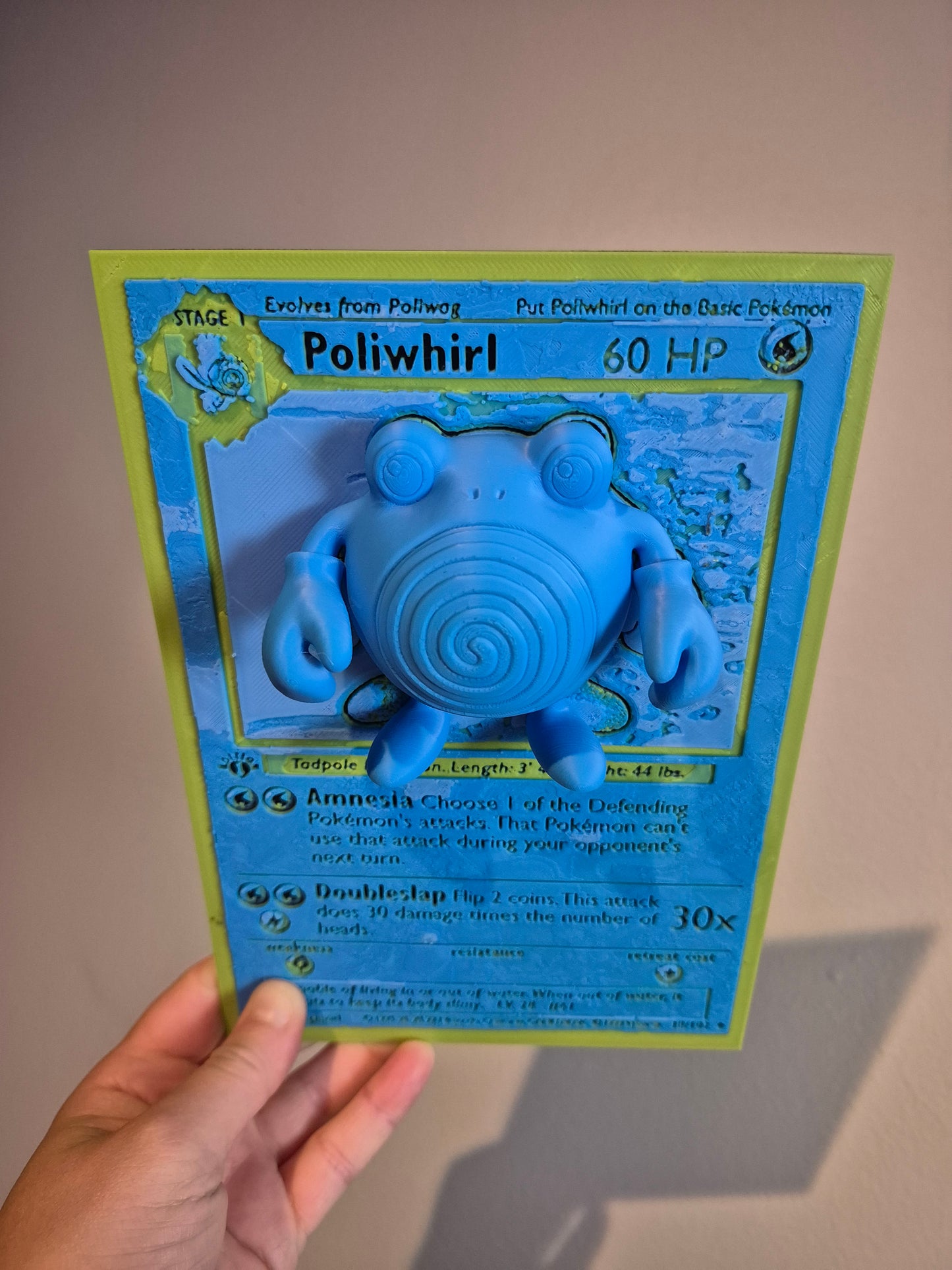 Poliwhirl Pop-Out Pokemon Card