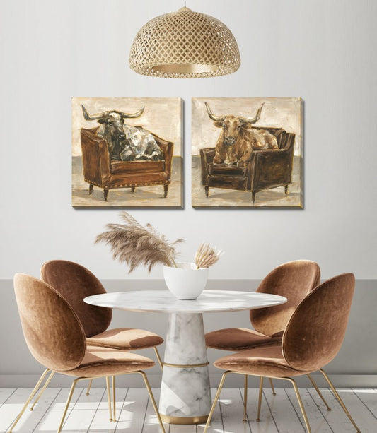 Refined Comfort Cow Canvas III