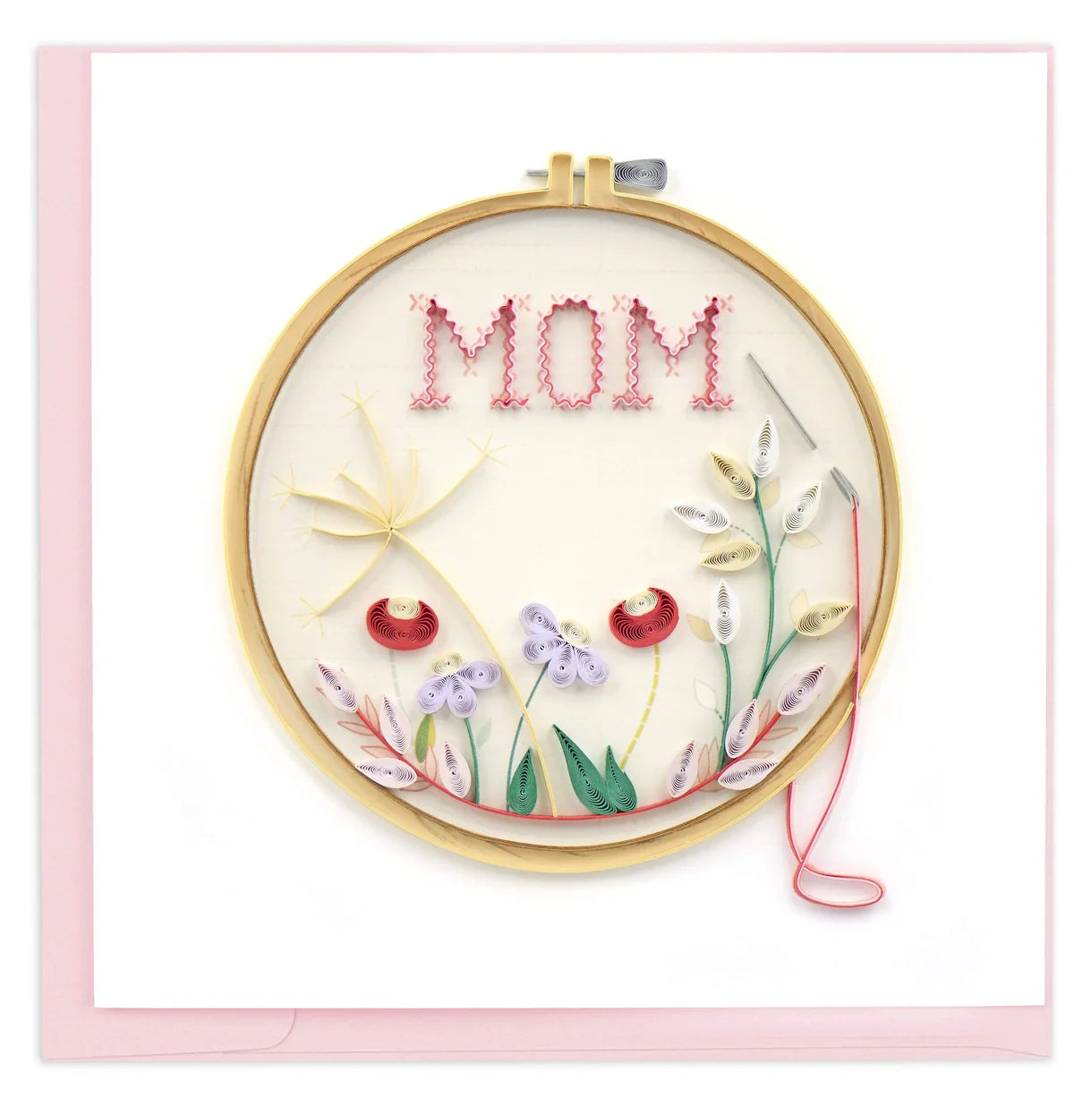 Mom Cross Stitch Quilling Card