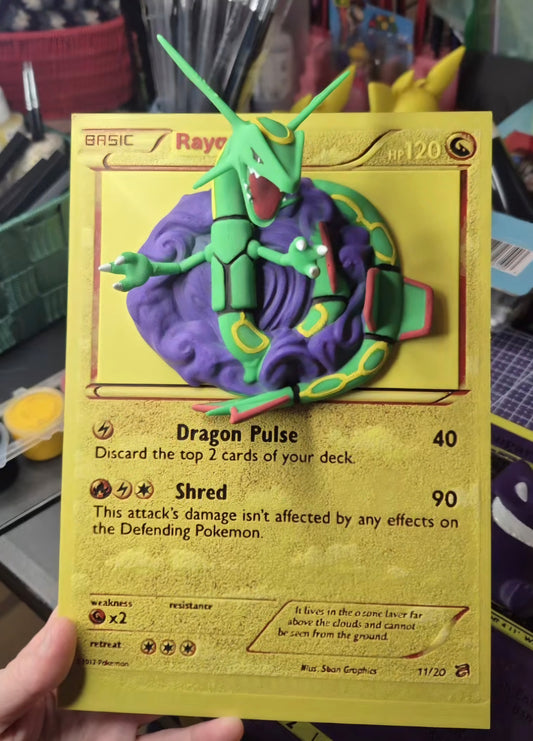 Rayquaza Pop-Out Detailed Card