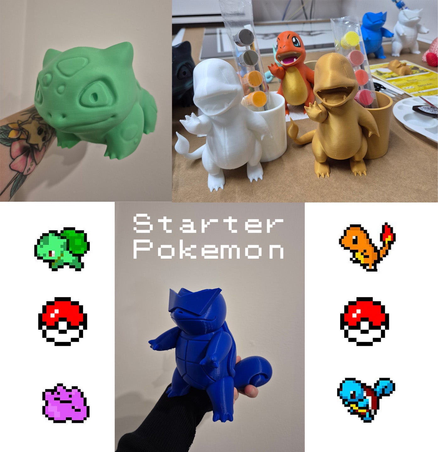 Starter Pokemon Planters