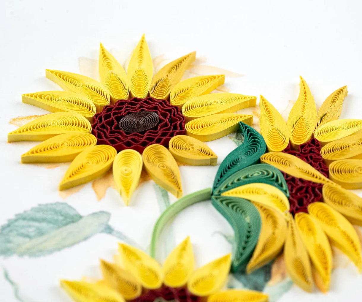 Wild Sunflowers Quilling Card