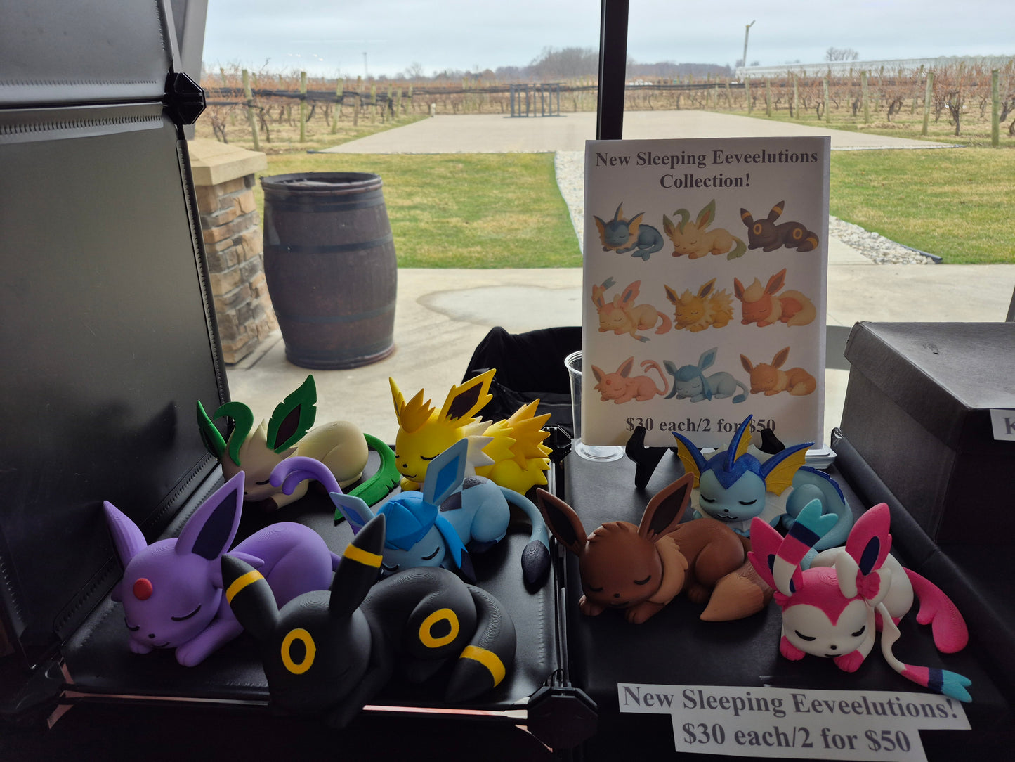 Sleeping Eeveelution & Pokemon Figures