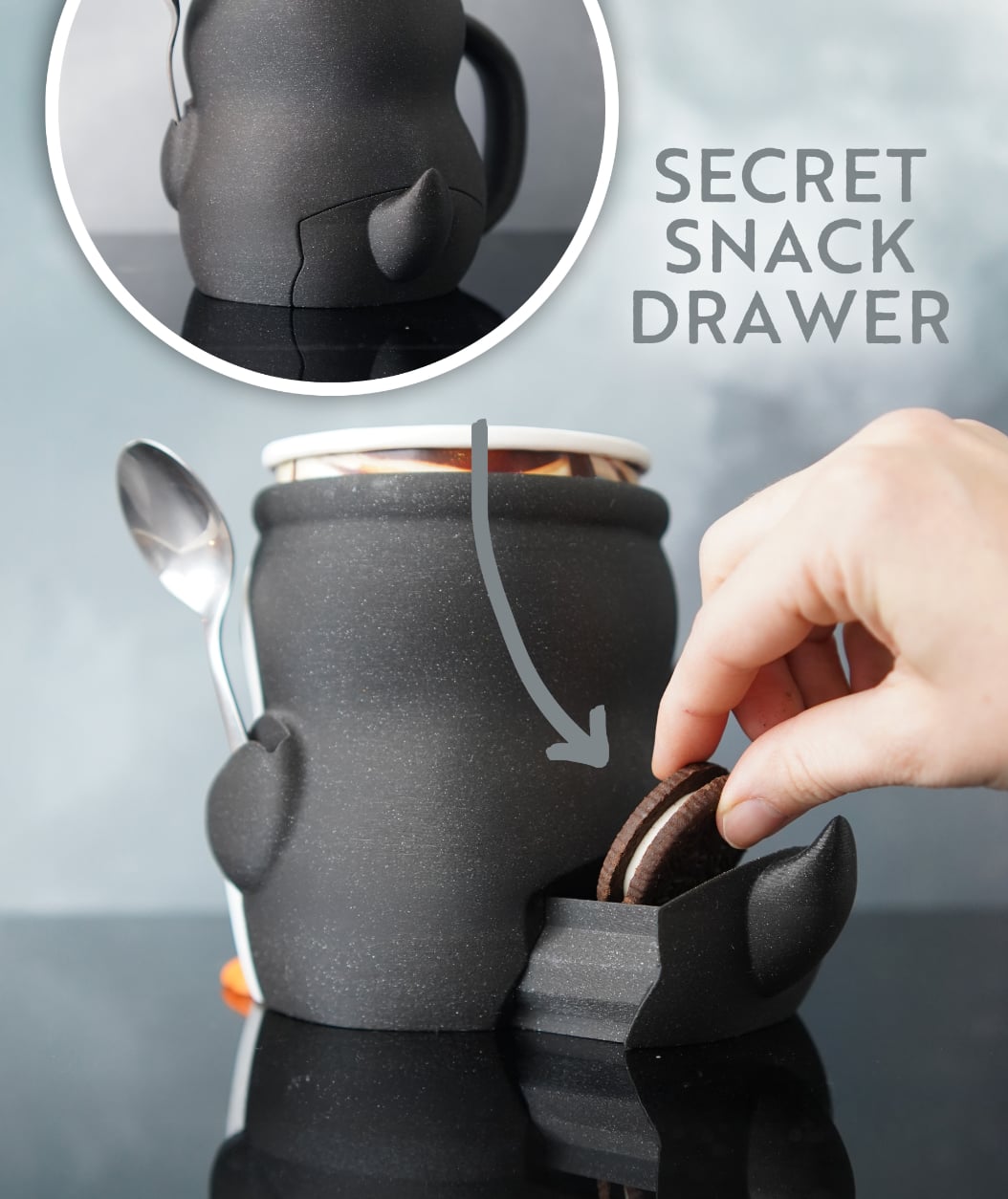 Highland Cow, Cat & Penguin Ice Cream Cup