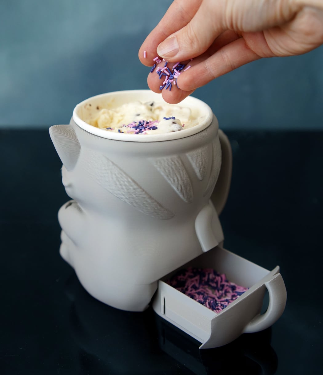 Highland Cow, Cat & Penguin Ice Cream Cup