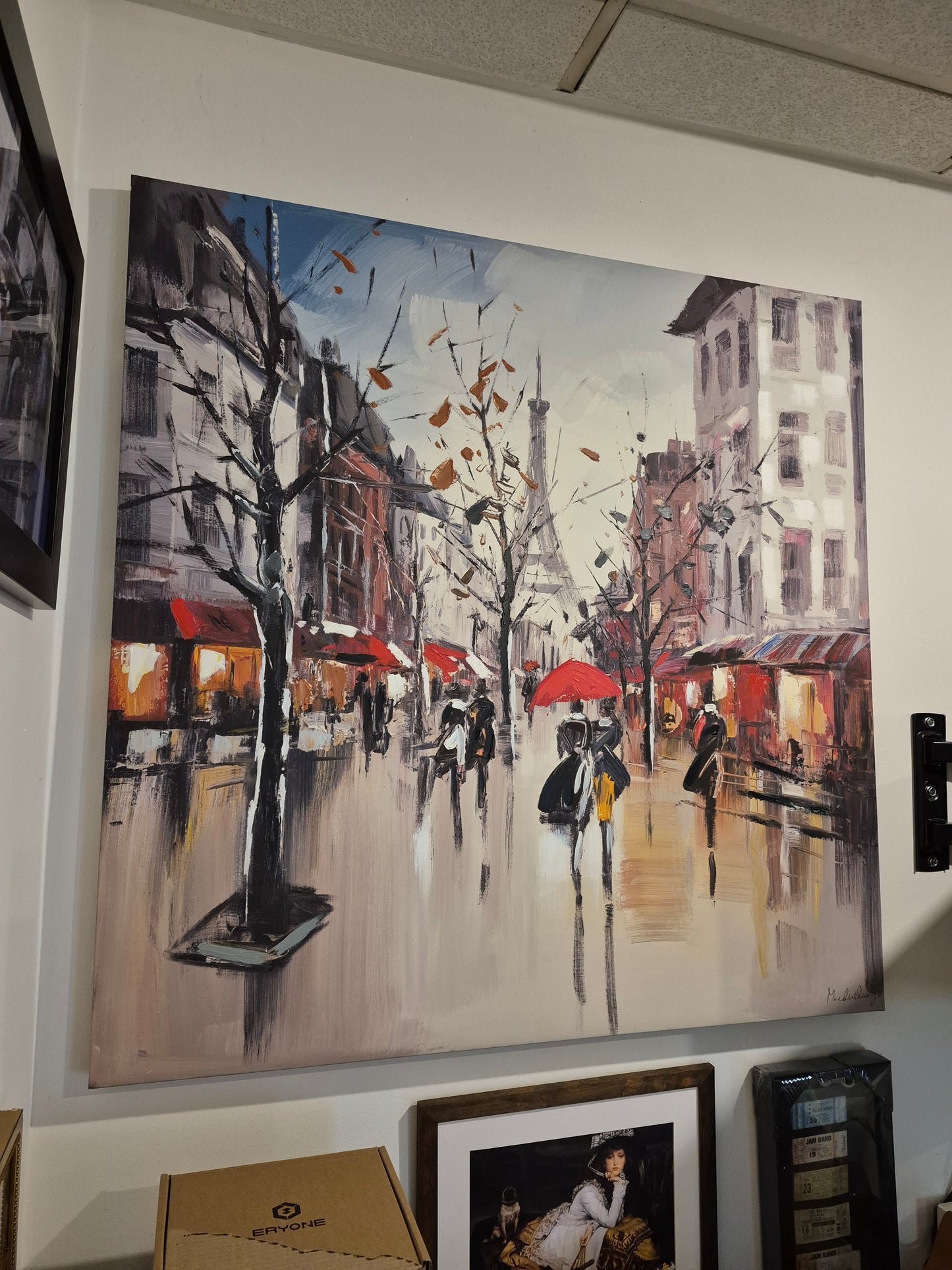 40"x40" Eiffel Tower Canvas
