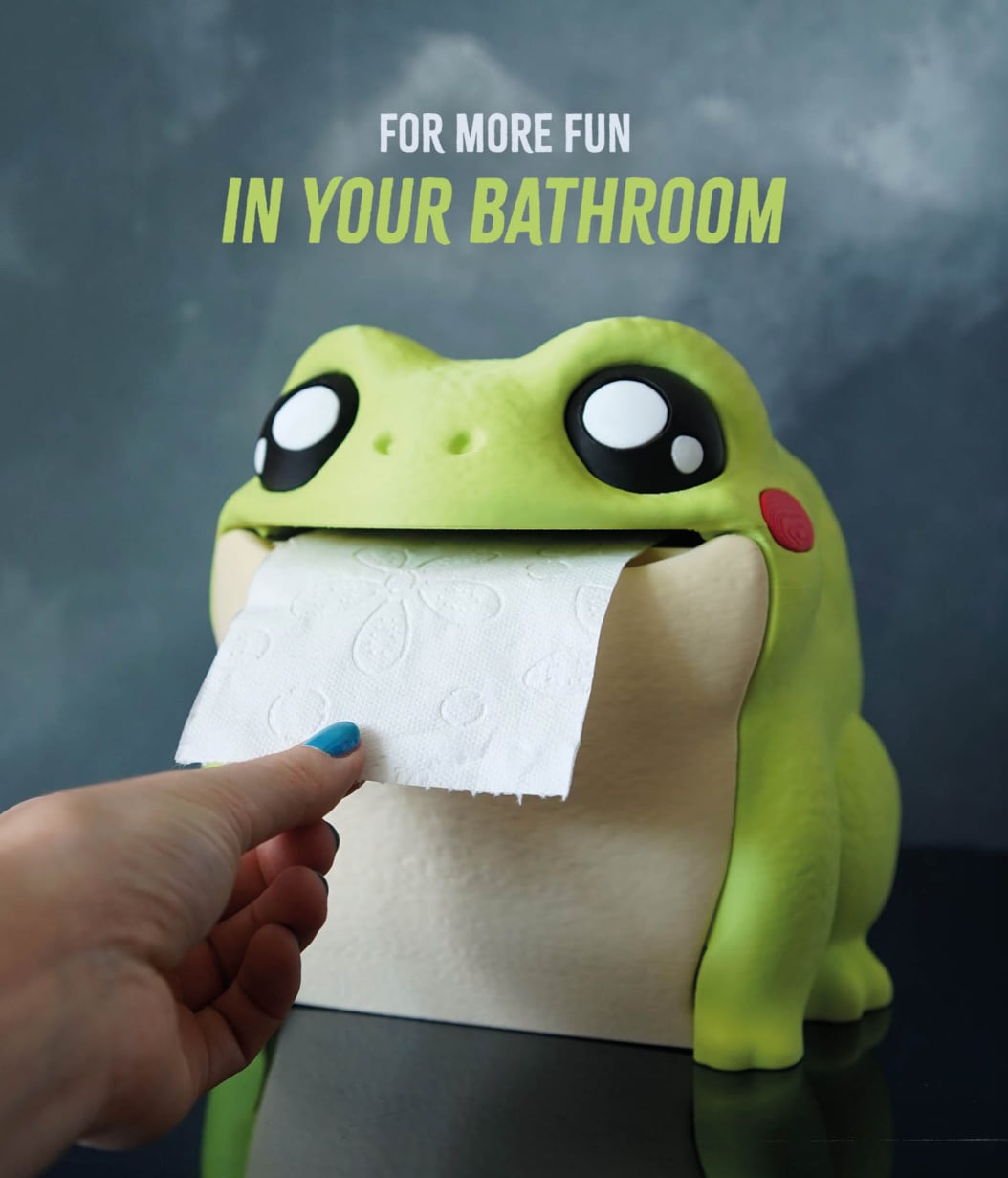 Frog Toilet Paper Holder