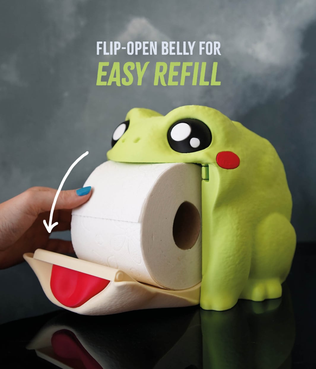 Frog Toilet Paper Holder